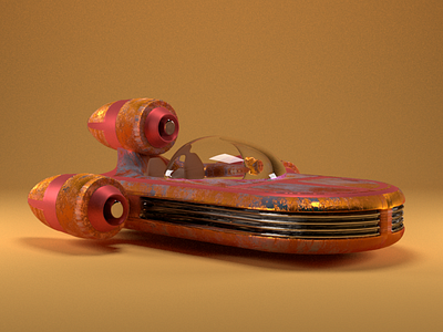 Luke's Speeder 3d c4d cinema4d design maxon modeling render skywalker space speeder starwars