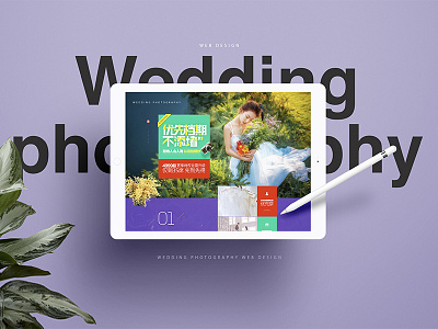 Wedding photography design web