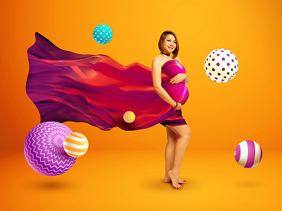 Abstract & Pregnant adobe graphicdesign illustrator manipulation photography photoshop