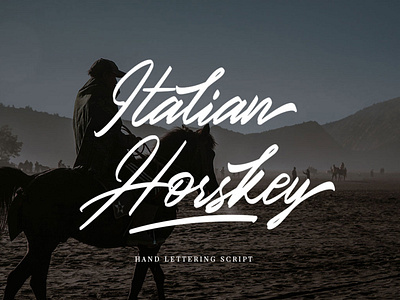 Italian Horskey Signature Handlettering Script beautiful font cursive font elegant font luxury font signature font