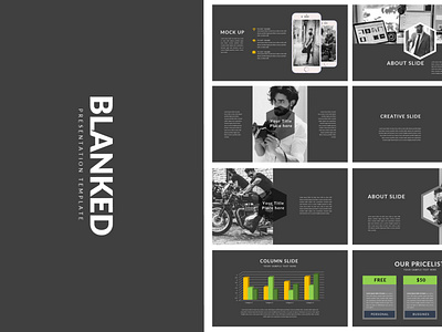 Blanked Dark | Minimal Powerpoint