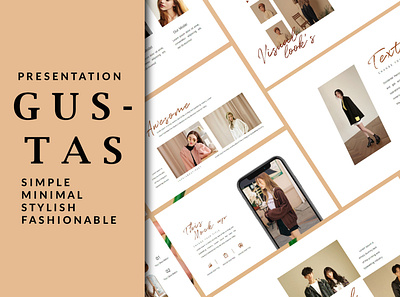 Gustas Fashion - Keynote Template fashion marketing stylish trendy wedding