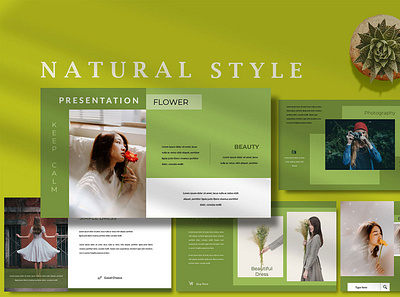 Fashion Natural Style - Powerpoint Template classy fashion stylish