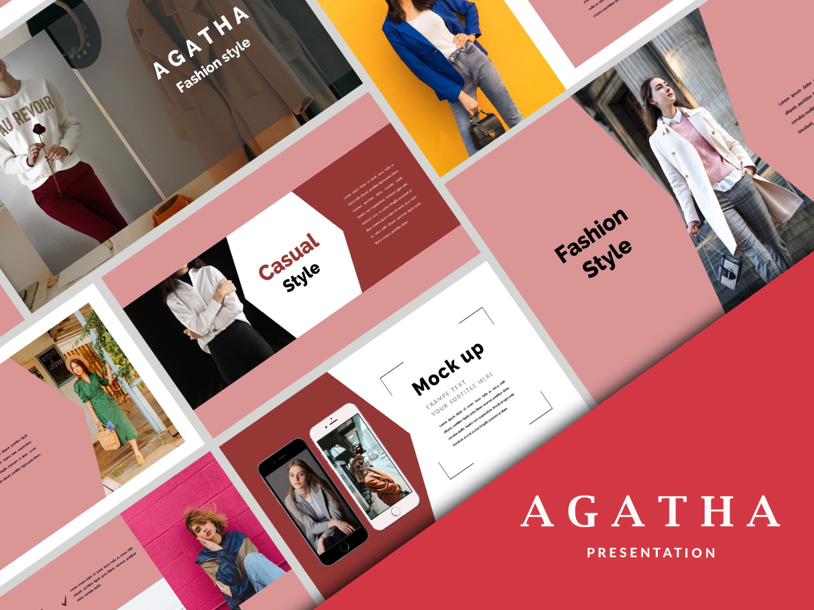 Agatha Elegant Fashion Powerpoint Keynote By Putra Khan On Dribbble