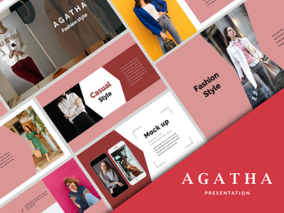 Agatha Elegant - Fashion Powerpoint, Keynote elegant fashion keynote layout powerpoint presentation template