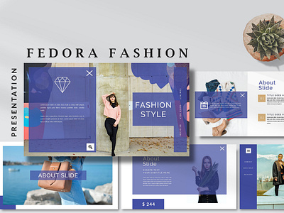 Fedora Fashion Style - Modern Powerpoint