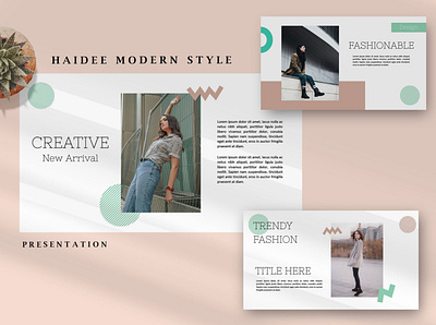 Haidee Modern - Fashion Powerpoint graphic template