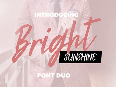 SALE - Bright Sunshine "Font Duo"