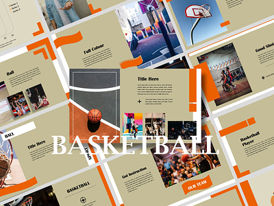 Basketball Sport - Creative Powerpoint Template ball presentation