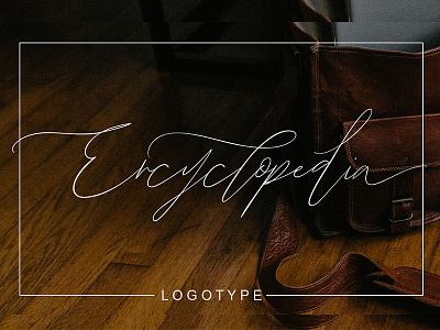 Encyclopedio Logotype brush calligraphy font handmade handwriting handwritten lettering logotype quotes script typefaces typography