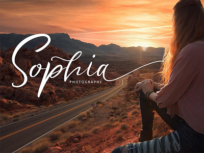 Sophia Photography Font classy commercial contemporary fashion feminine logotype merchandise script sophisticated stylish trendy wedding