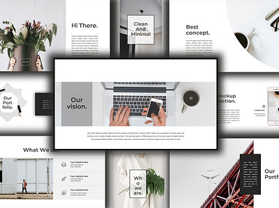 Lunox Minimal Keynote Template beautiful