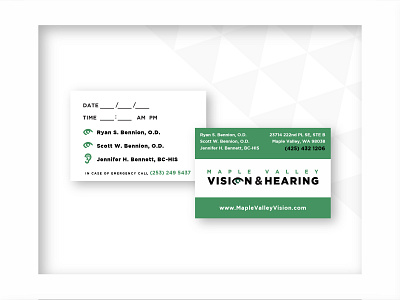 Vision and Hearing Logo and BC