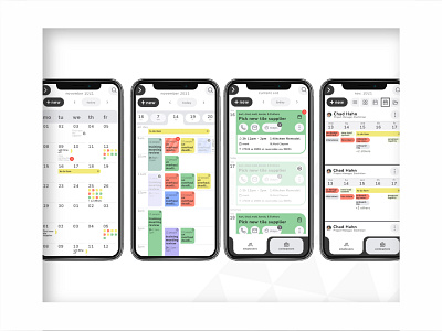 Mobile Calendars and To do lists graphicdesign ui ux uxdesign