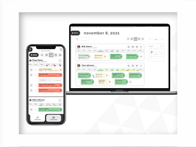 Web App Schedule by Employee design ui ux uxdesign