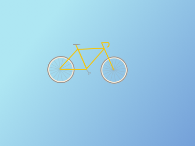 My bike bike design flat gradient minimal