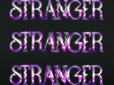 STRNGR art design digital art lettering type