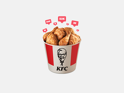 KFC / Social Media kfc retouch socialmedia