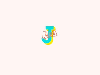 J by Jewels digital illustration lettering photoshop typography