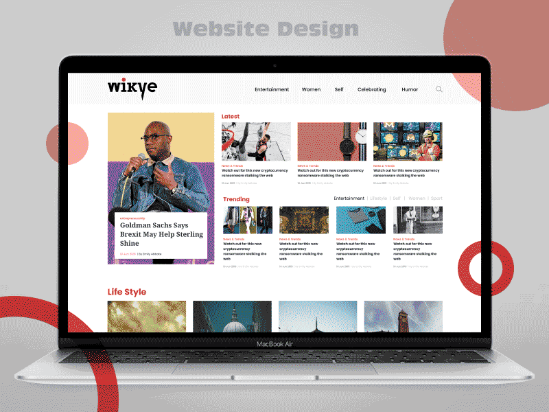 Wikye Website Design