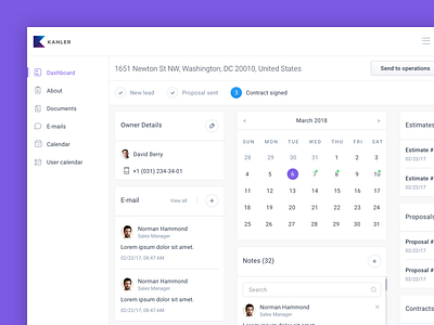 Kanler - Dashboard by Thiago Carvalho on Dribbble