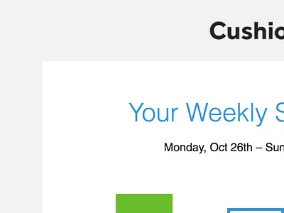 Weekly Summary email app email web