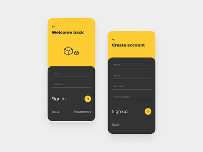 Sign In app auth authorization design mobile signin signup ui ux