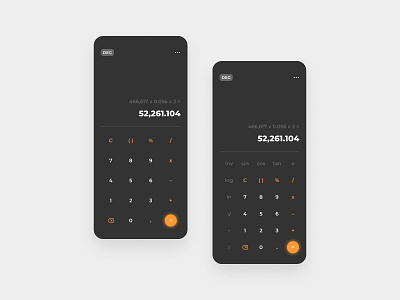 Calculator – Dark Theme