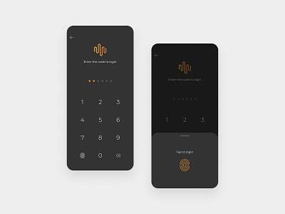 Unlock UI – Dark Theme