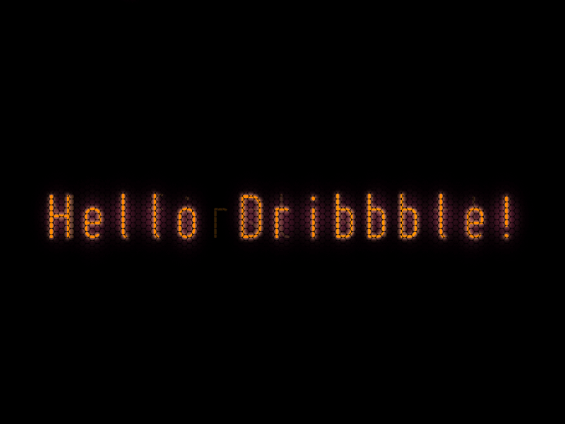 Hello Dribbble, my first nixie shot analog animation debut nixie photoshop physical