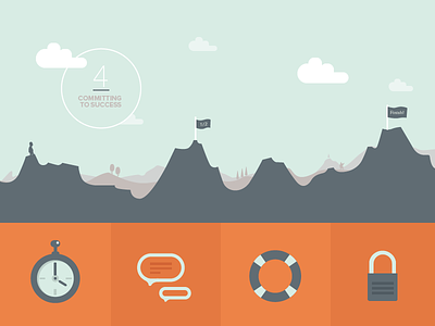Interactive Lessons flat icons interactive elements