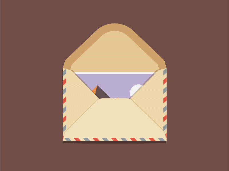 Just playin' animation envelope gif postcard pyramids