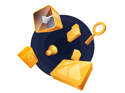 Metal documents icon illustration ui