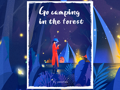 Camping illustration