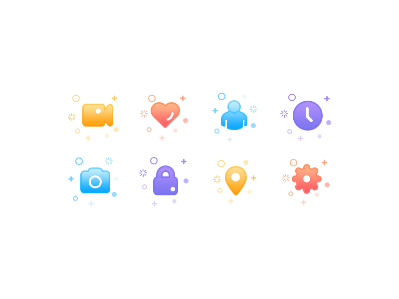 The first work in 2018--icon by Una for Reborn Design on Dribbble