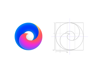 Surfing Browser branding browser color design icon logo