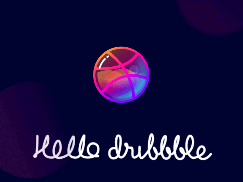 Hello Dribbble animation