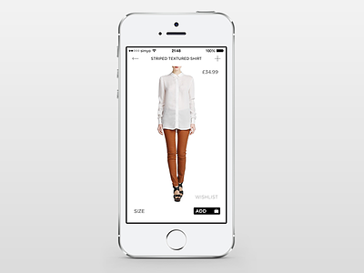 MANGO iPhone app - Article app commerce experience fashion interface ios ipad iphone mango ui user ux