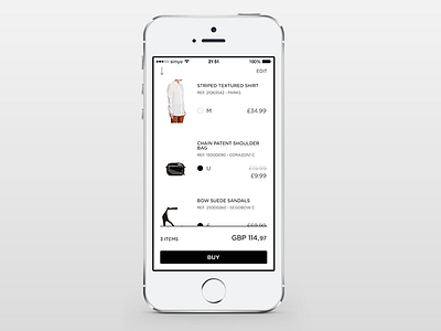 MANGO iPhone app - Magic bag app commerce experience fashion interface ios ipad iphone mango ui user ux