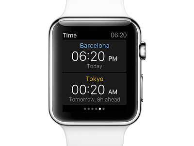 eDreams Apple Watch App - Time zones airport apple departure flight flights holidays time travel watch zones