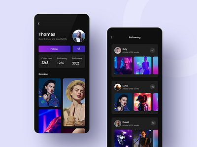 Metal rock live design 3 app design interface music ui
