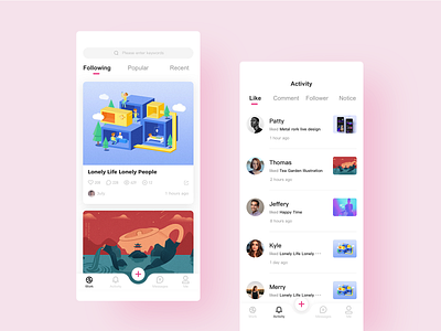 Dribbble Redesign app design interface ui