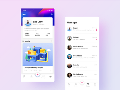 Dribbble Redesign 2 app design interface ui