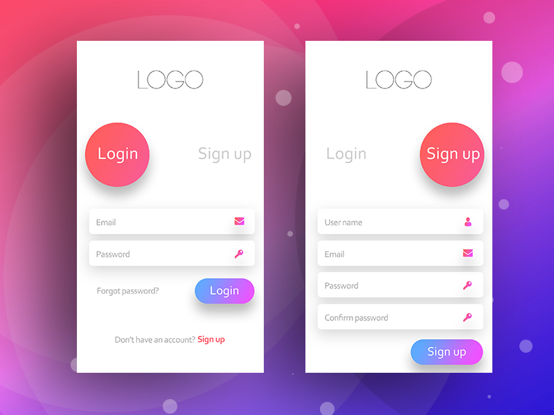 Mobile UI Design by Aakash Sarvaiya on Dribbble