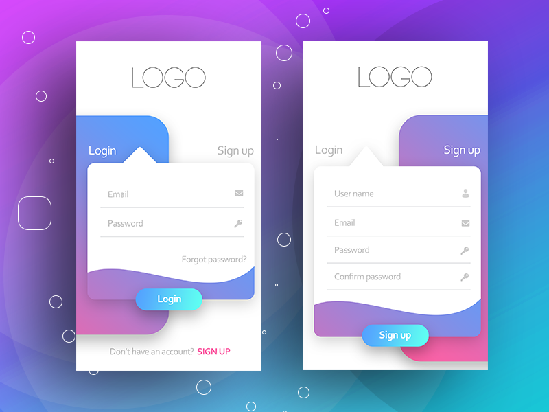 Mobile UI design by Aakash Sarvaiya on Dribbble