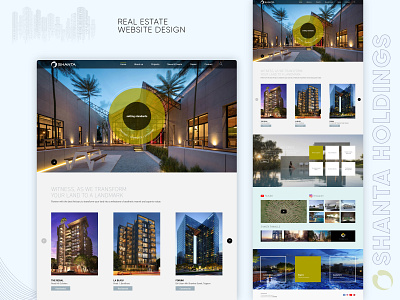 Real Estate Website Template | Shanta Holdings Limited