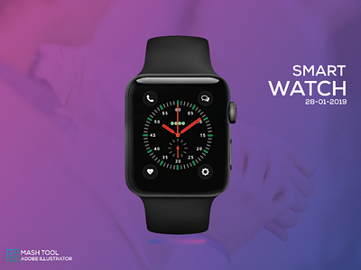 Smart Watch clean design graphics illustrator logo mash tool smart watch ui ux watch web