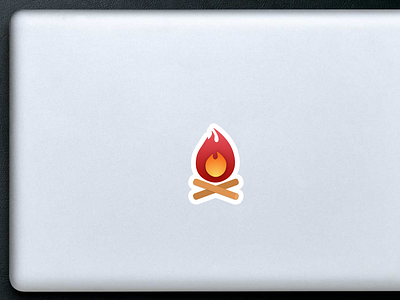 Warm Campfire Sticker