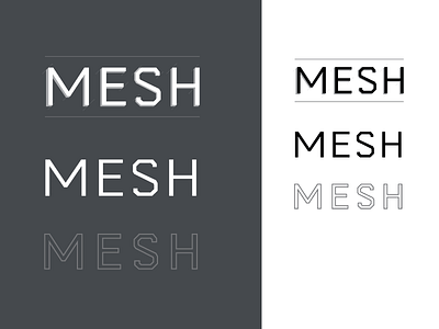 Mesh Logo Concepts Shot branding identity logo stationery typography
