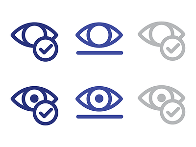 Eye icons iconography